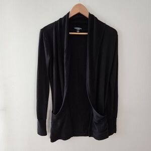 Streetwear society drapey black long cardigan small